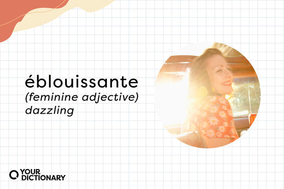 definition of "éblouissante" from the article